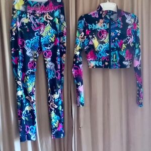 Big girls 2pc outfit set by true star large